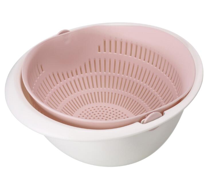 Double-Dish Sink Drain Basket