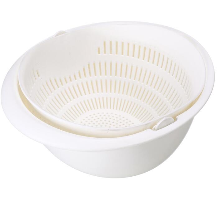 Double-Dish Sink Drain Basket